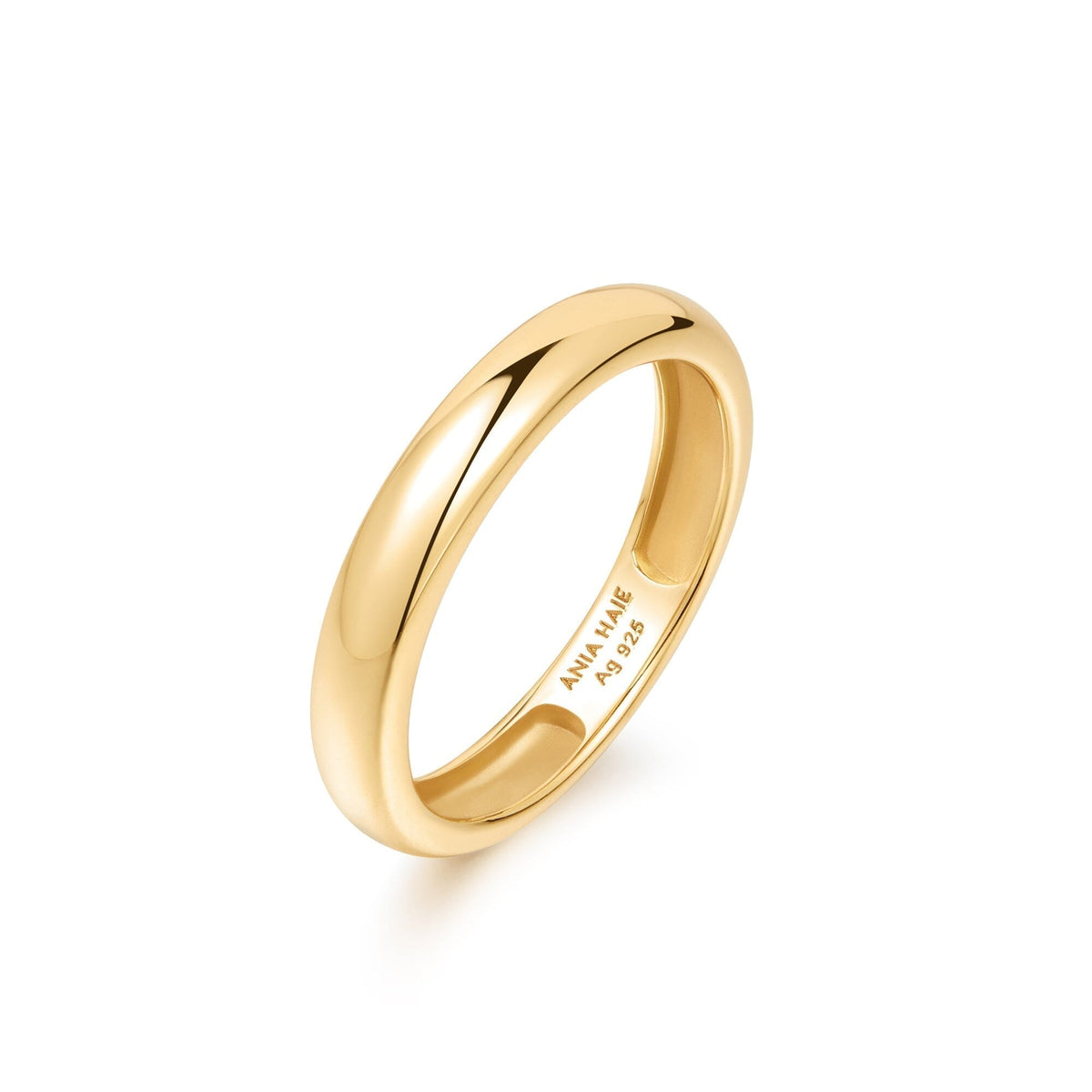 Ania Haie Gold Curve Dome Band Rings Ania Haie 