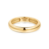 Ania Haie Gold Curve Dome Band Rings Ania Haie 