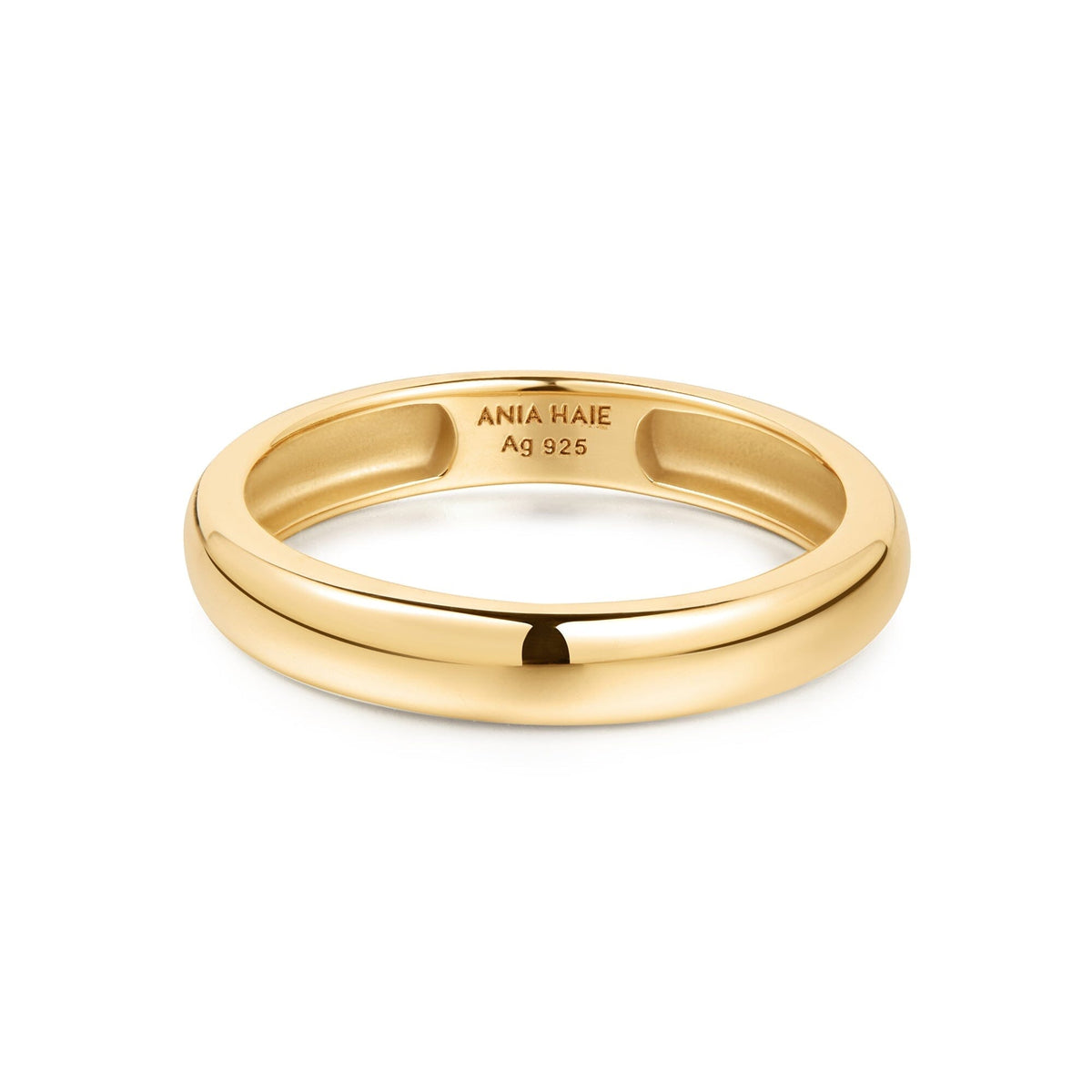 Ania Haie Gold Curve Dome Band Rings Ania Haie 