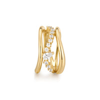 Ania Haie Gold Sparkle Ring Rings Ania Haie 
