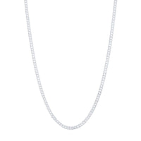 Sterling Silver 50cm Curb Necklace Necklaces Bevilles 