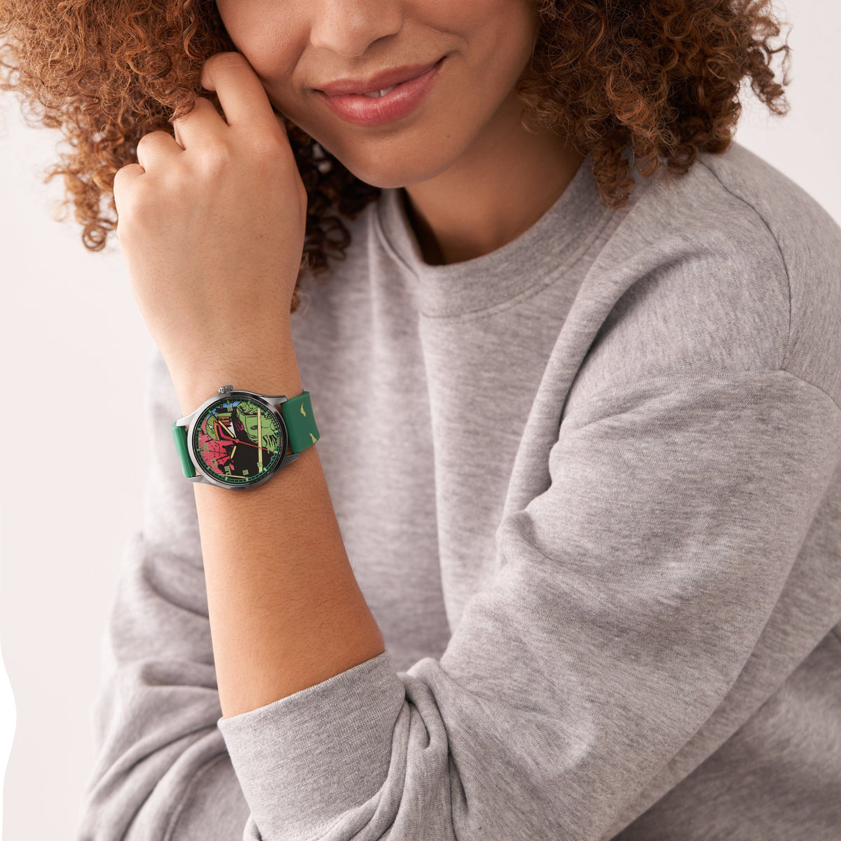 Fossil Special Edition Star Wars Boba Fett Three-Hand Green Silicone Watch SE1106 Watches Fossil 