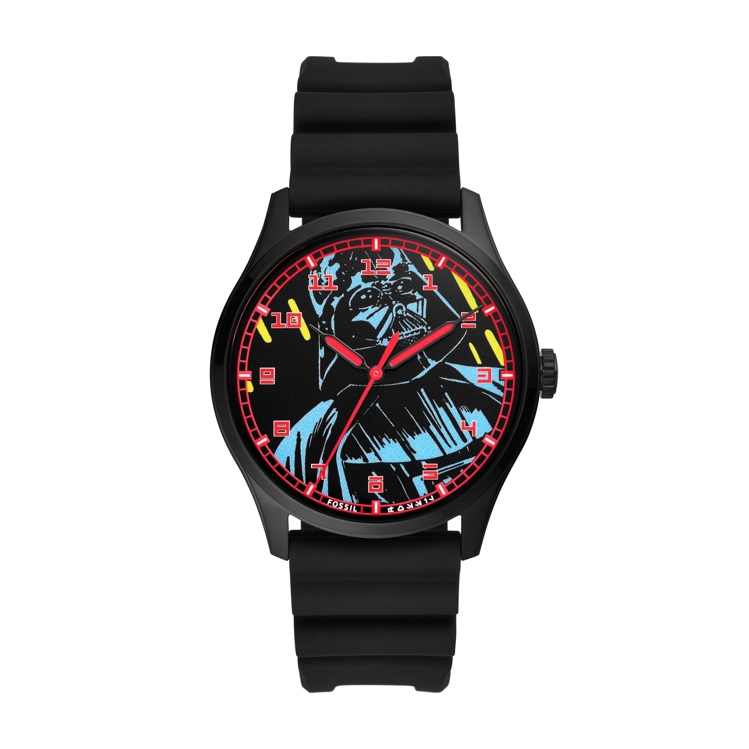 Fossil Special Edition Star Wars Darth Vader Three-Hand Black Silicone Watch SE1107 Watches Fossil 
