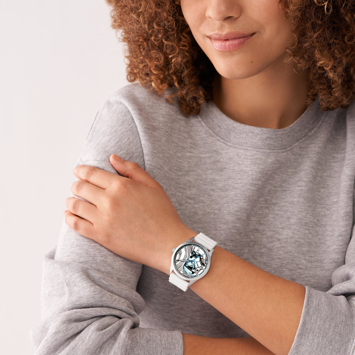 Fossil Special Edition Star Wars Stormtrooper Three-Hand White Silicone Watch SE1108 Watches Fossil 