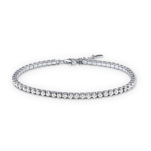 Sterling Silver Cubic Zirconia Tennis Bracelet Bracelets Bevilles 