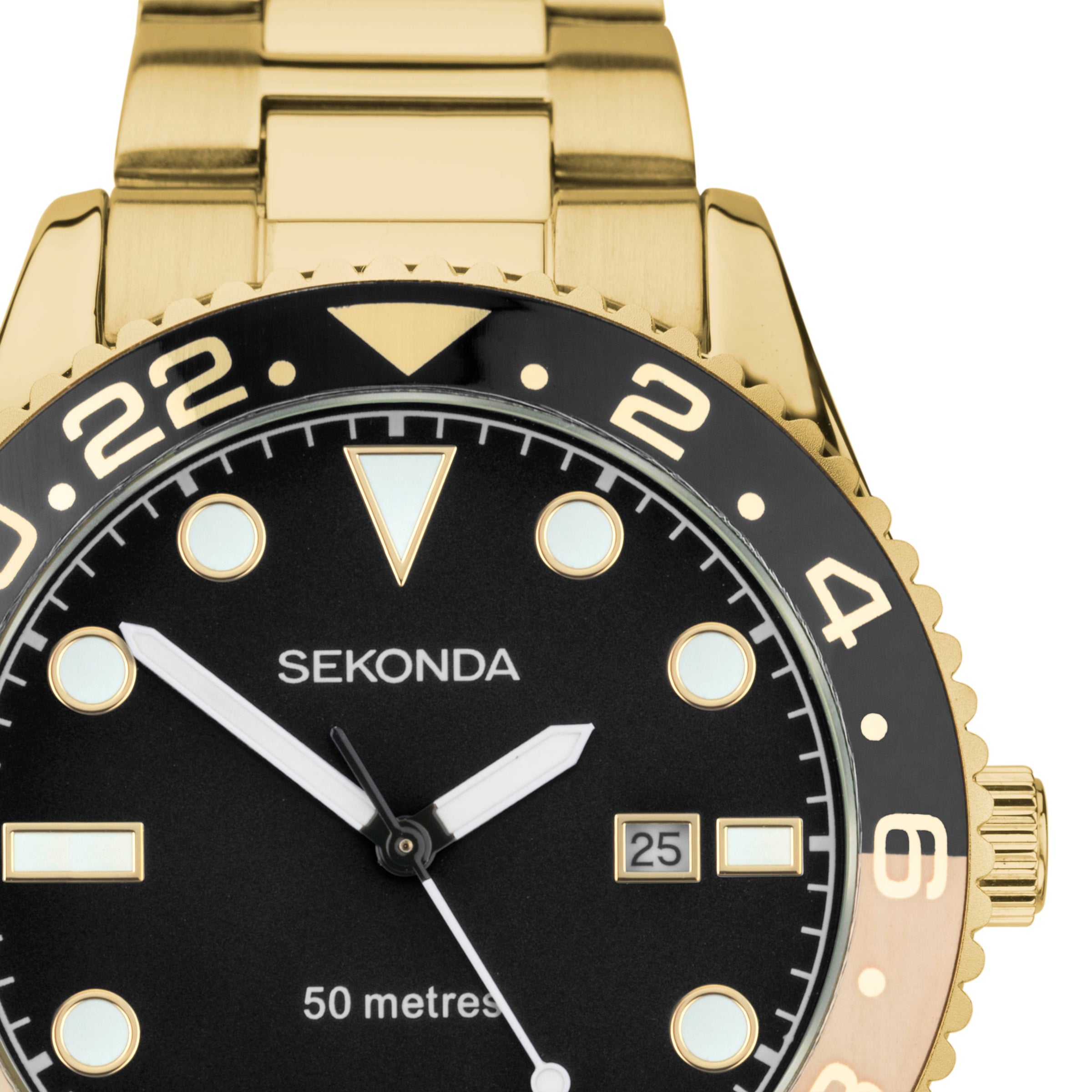 Sekonda Ocean Gold & Black Watch - SK30198 Watches Sekonda 