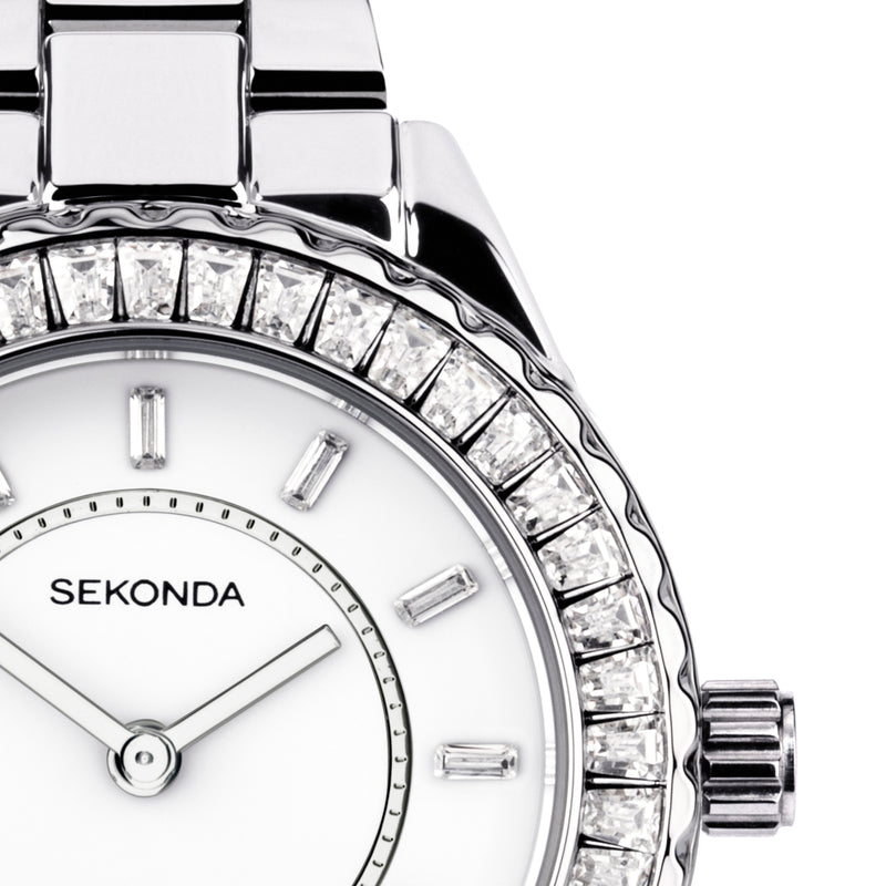 Sekonda Margot Silver with Stones Watch - SK40670 Watches Sekonda 