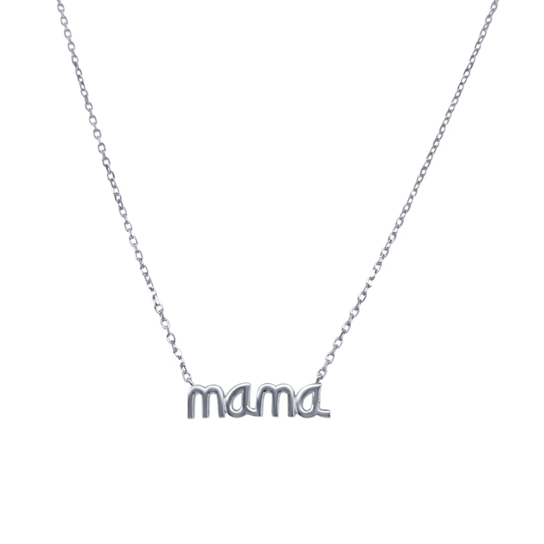 45cm Mama Necklace in Sterling Silver Necklaces Bevilles 