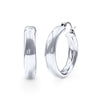 Round Hoop Earrings in Sterling Silver Bevilles Jewellers 