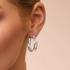 Round Hoop Earrings in Sterling Silver Earrings Bevilles 