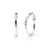 Square Edge Hoop Earrings in Sterling Silver Bevilles Jewellers 