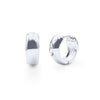 Round Huggie Earrings in Sterling Silver Bevilles Jewellers 