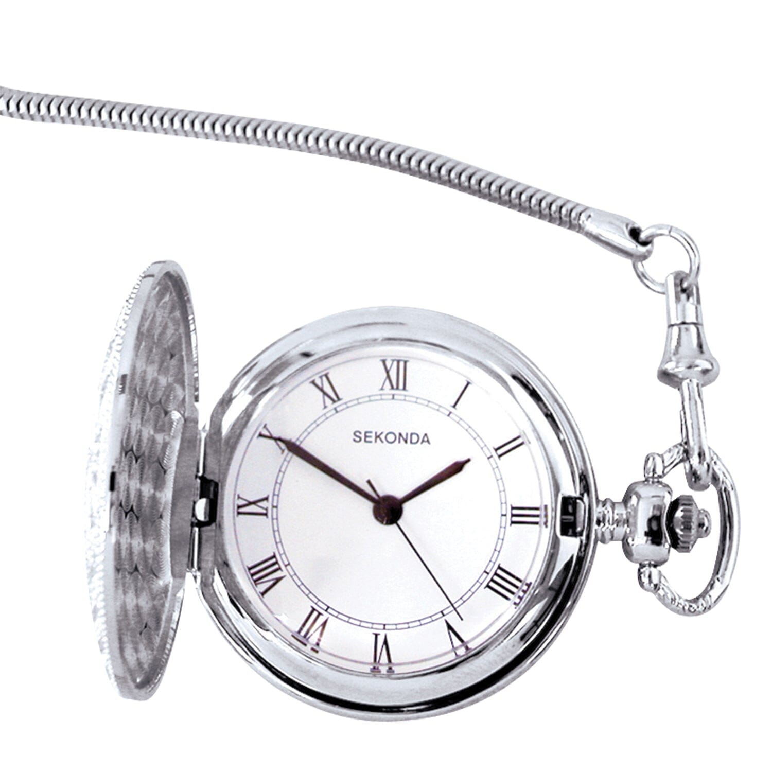 Sekonda Men's Silver Plated Pocket Watch Watches Sekonda 