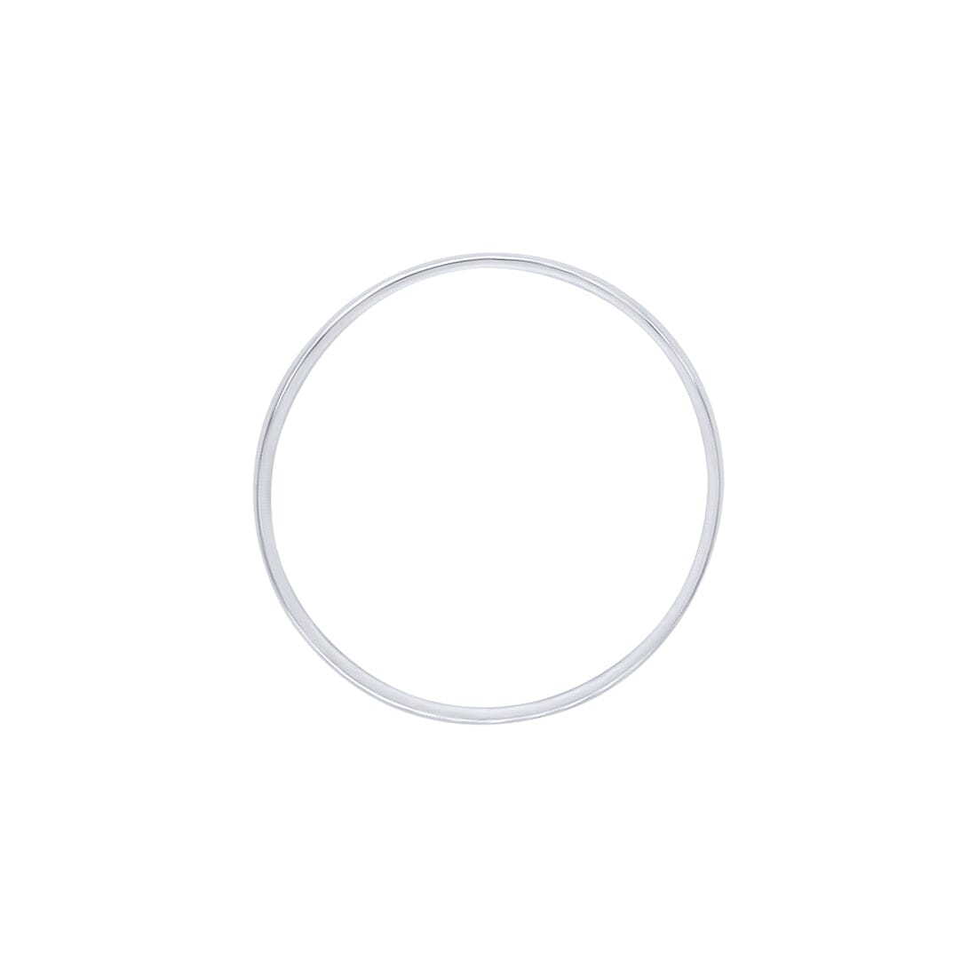 60mm Solid Half Round Bangle in Sterling Silver Bangles Bevilles 