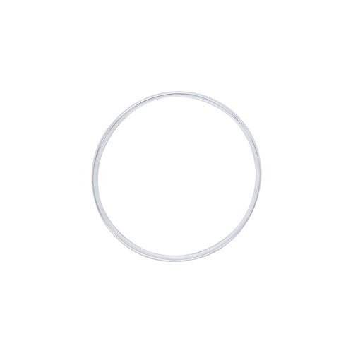 60mm Solid Half Round Bangle in Sterling Silver Bangles Bevilles 