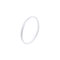 60mm Solid Half Round Bangle in Sterling Silver Bangles Bevilles 