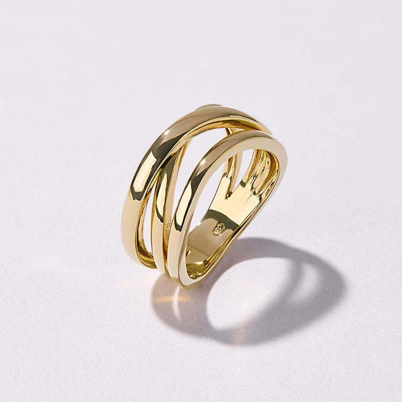 Multi Strand Ring in 18kt Gold Plated Sterling Silver Rings Bevilles 