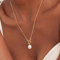 Ania Haie Gold Pearl Sparkle Pendant Necklace Necklaces Ania Haie 