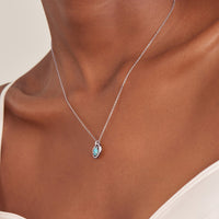 Ania Haie Silver Turquoise Wave Circle Pendant Necklace Necklaces Ania Haie 