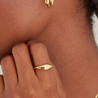 Ania Haie Gold Wave Adjustable Ring Rings Ania Haie 