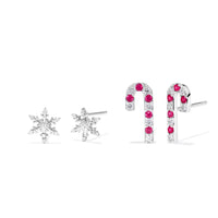 Christmas Stud Earring Bundle - Candy Snowflake Earrings Bevilles Jewellers 
