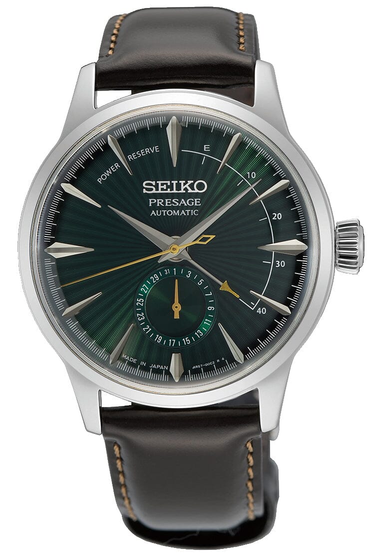Seiko Presage Cocktail Time Green and Silver Analog Men's Watch SSA459J Watches Seiko 