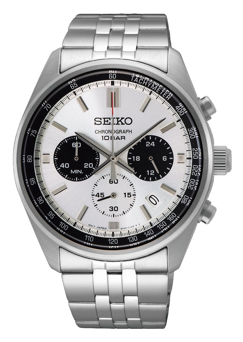 Seiko Conceptual White and Silver Analog Men's Watch SSB425P Watches Seiko 