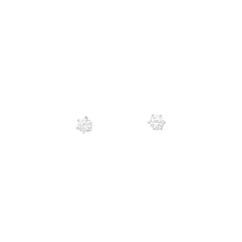 Plain Round Hoop and Stud Earring Set with Cubic Zirconia in Sterling Silver Jewellery Set Bevilles 