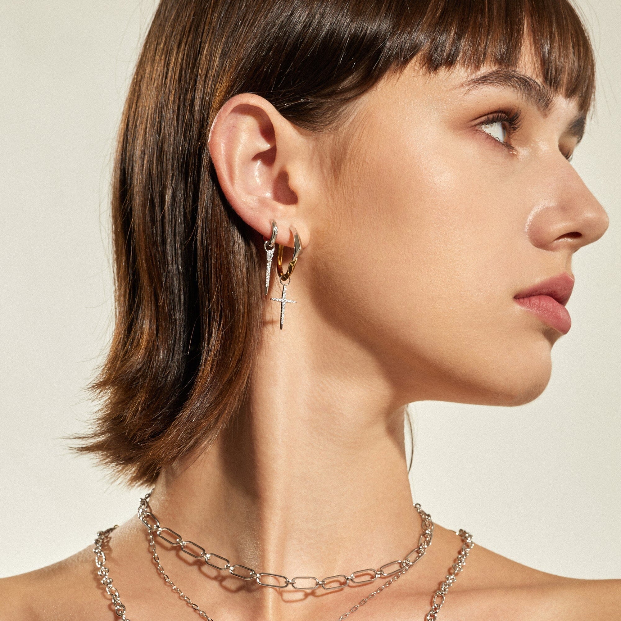 Ania Haie Silver Sparkle Bar Earring Charm Charm Ania Haie 