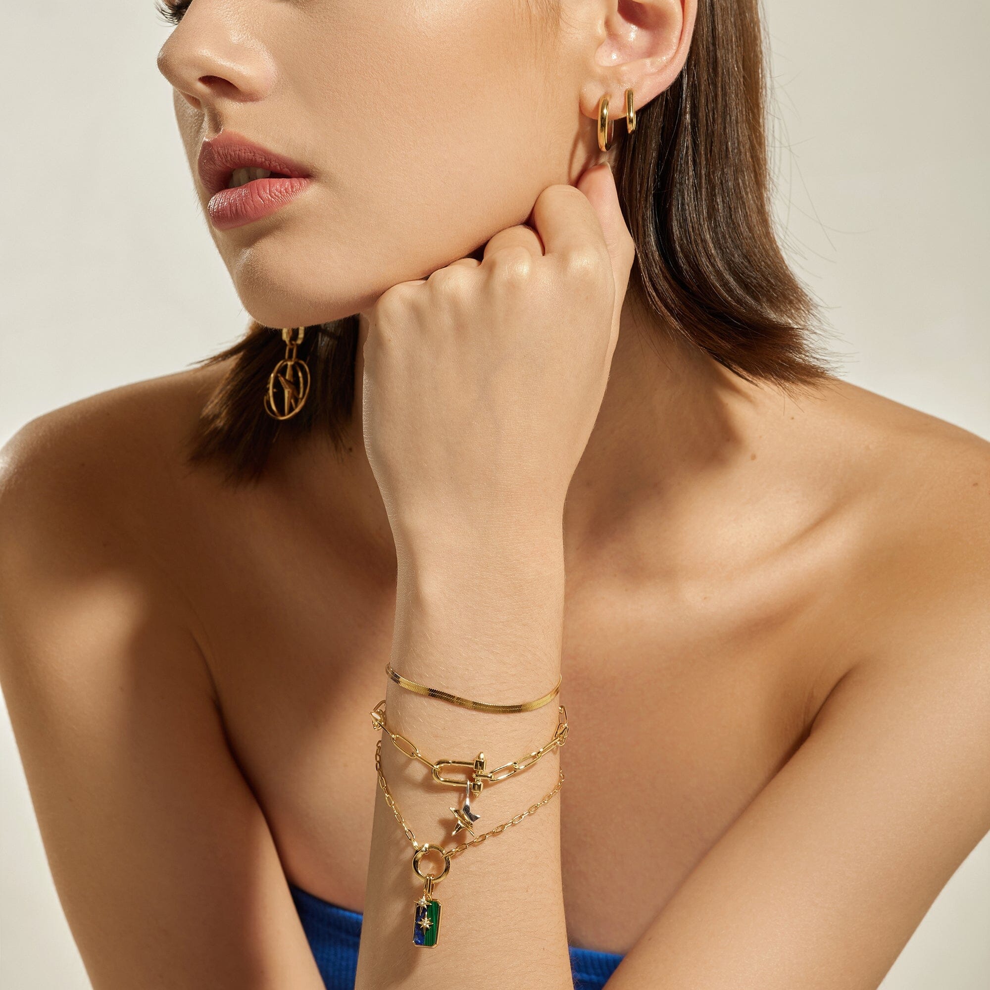 Ania Haie Gold Star Tag Charm Charm Ania Haie 