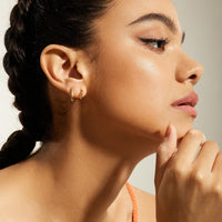 Ania Haie Gold Twist Huggie Hoop Earrings Earrings Ania Haie 