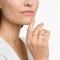 Thomas Sabo Ring V-shape with white stones gold Rings Thomas Sabo 