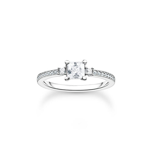 Thomas Sabo Ring pave white stone silver Rings Thomas Sabo 