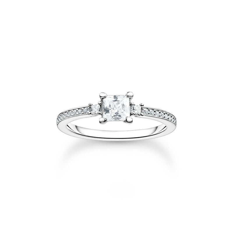 Thomas Sabo Ring pave white stone silver Rings Thomas Sabo 