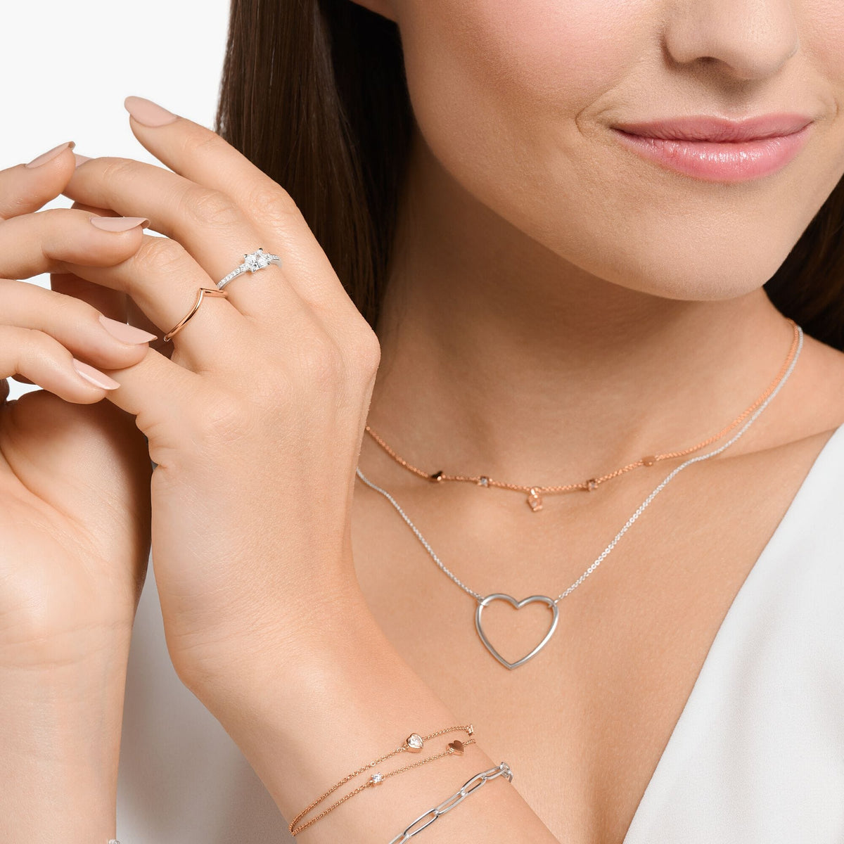 Thomas Sabo Ring pave white stone silver Rings Thomas Sabo 