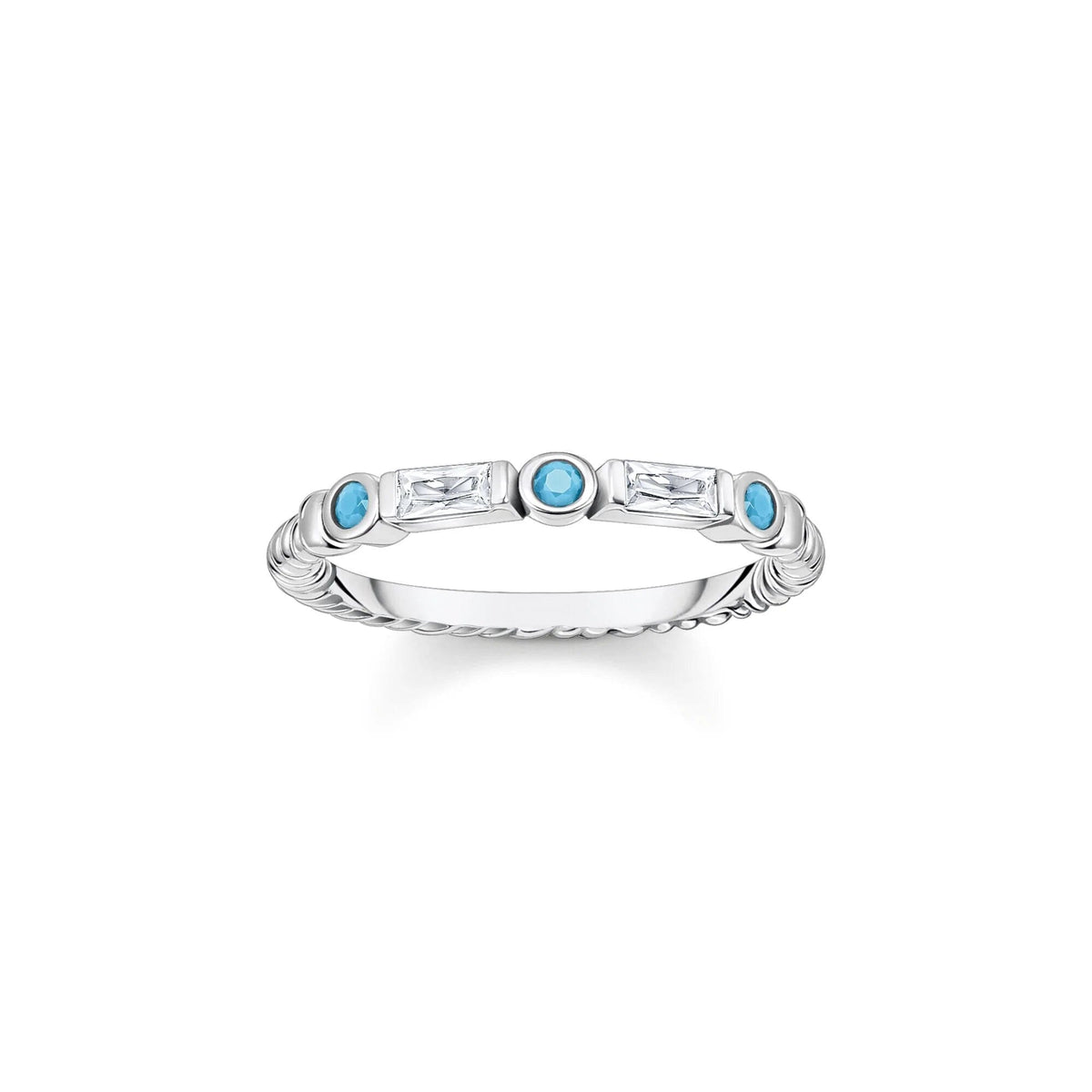 THOMAS SABO Turquoise Silver Band Ring Rings Thomas Sabo 