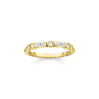 THOMAS SABO Mystic Gold And White Band Ring Rings Thomas Sabo 