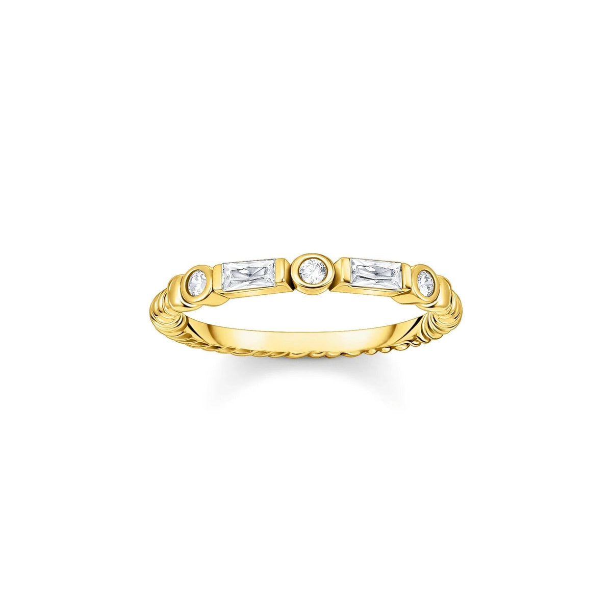 THOMAS SABO Mystic Gold And White Band Ring Rings Thomas Sabo 