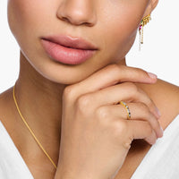 THOMAS SABO Mystic Gold And White Band Ring Rings Thomas Sabo 