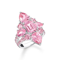 THOMAS SABO Cocktail Rings with Pink Zirconia Stones Rings THOMAS SABO 