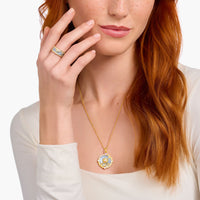 THOMAS SABO Band Rings with Blue Cold Enamel and Cosmic Symbols Rings THOMAS SABO 