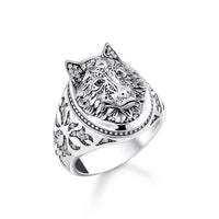 THOMAS SABO Rebel Wolf Signet Rings Rings THOMAS SABO 