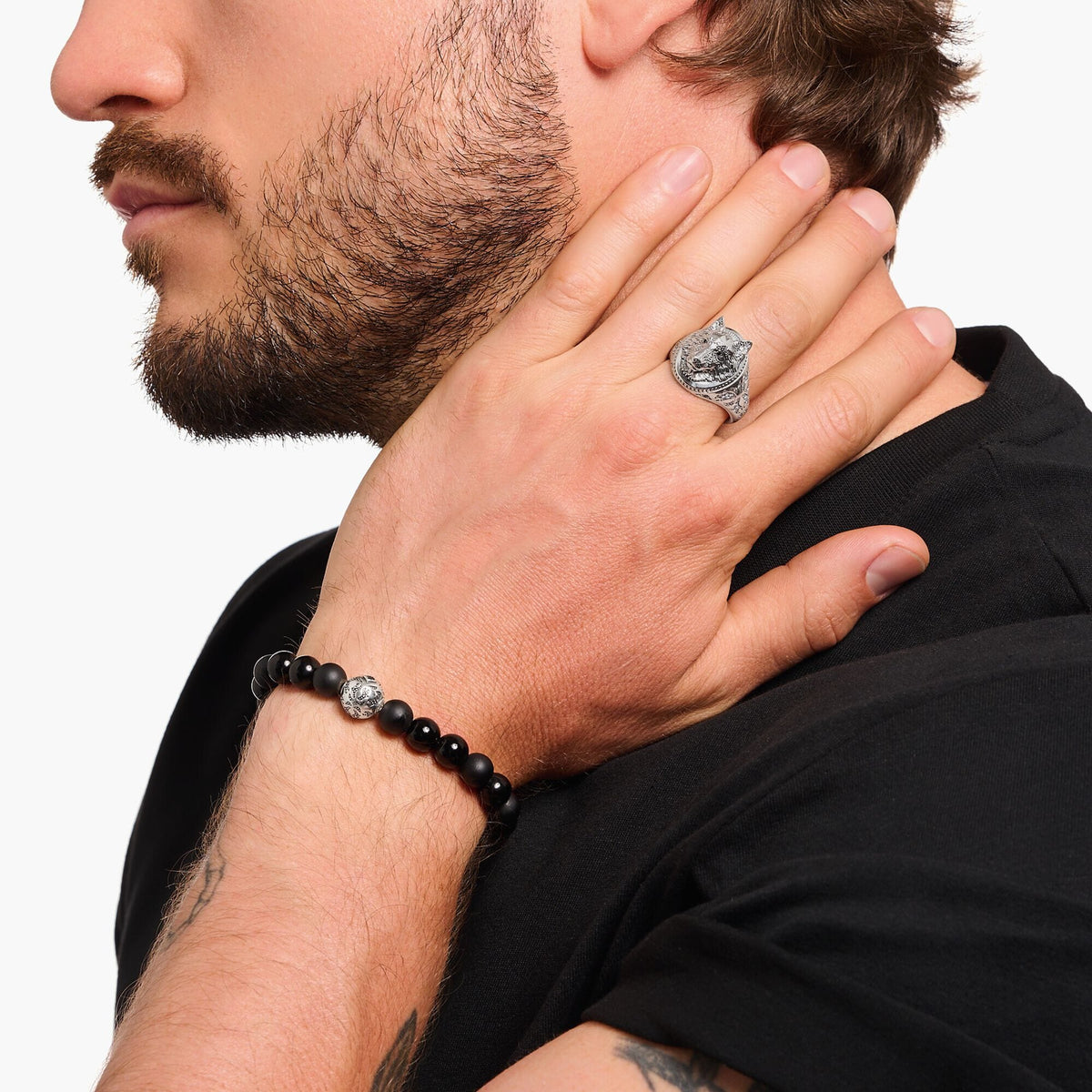 THOMAS SABO Rebel Wolf Signet Rings Rings THOMAS SABO 