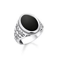 THOMAS SABO Rebel Wolf Rings with Onyx Rings THOMAS SABO 