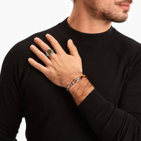 THOMAS SABO Rebel Wolf Rings with Gold-Blue Tiger's Eye Rings THOMAS SABO 
