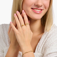 THOMAS SABO Ring with sun beams and colourful stones Rings Thomas Sabo 