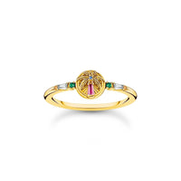 THOMAS SABO Ring with palm tree and colourful stones Rings Thomas Sabo 