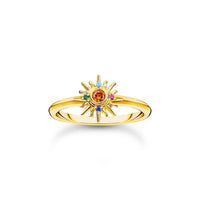 THOMAS SABO Ring with sun and colourful stones Rings Thomas Sabo 