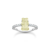 THOMAS SABO Ring with white mini sized goldbears and zirconia Rings THOMAS SABO 