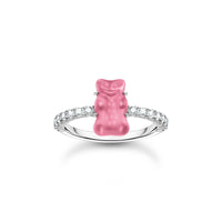 THOMAS SABO Ring with pink mini sized Goldbears and zirconia Rings THOMAS SABO 